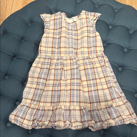 The Children's Place Multicolor Plaid Dress (LR) 100% cotton - Picture 1 of 4